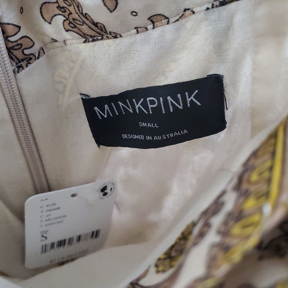 Free People MINKPINK Sistan Belted Midi Paisley Skirt Sz S, Boho Gypsy Festival - Picture 9 of 15